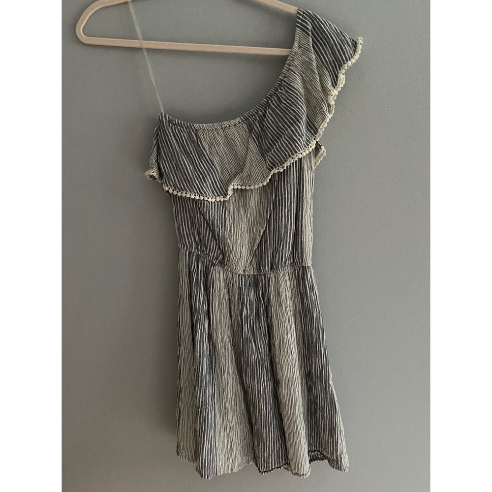 America Eagle Gauzy One Shoulder Dress